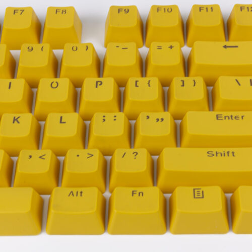 Yellow Keycaps PBT Backlit 104 Key