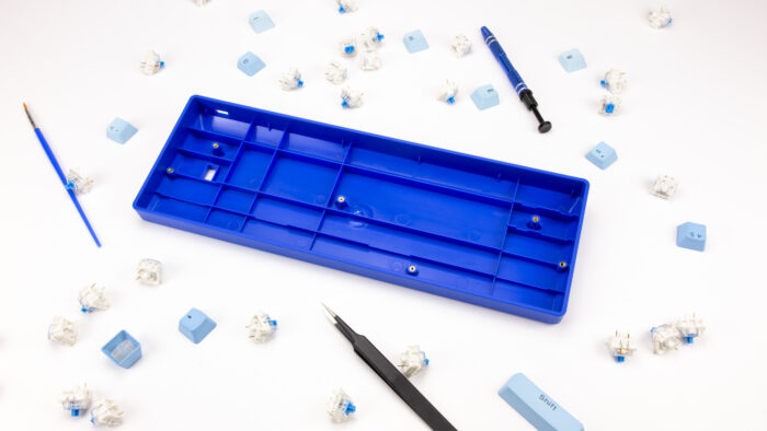 Plastový Case pro klávesnici v modré barvě