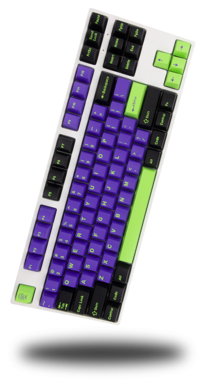 TKL Custom Mechanická Klávesnice v barvě Joker - bílý plastový case