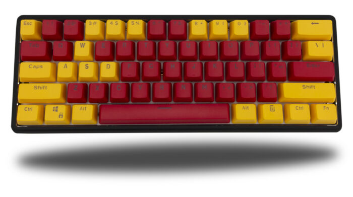 60% herní mechanická klávesnice v barvě Gryffindor hliníkový case
