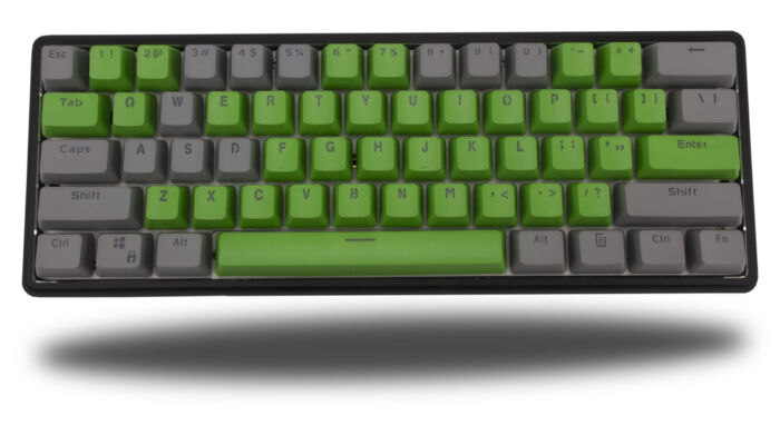 60% herní mechanická klávesnice v barvě Slytherin - hliník